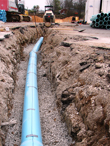 estimating underground pipe installation